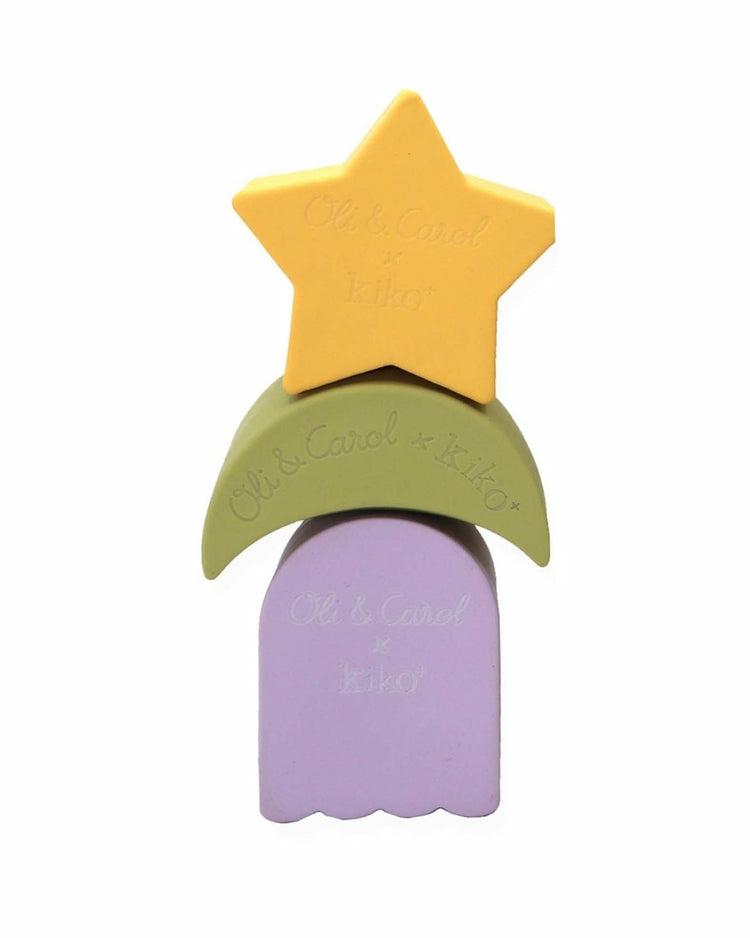 3 Geometric Figures Baby Stacking Star Blocks  |  Games + Puzzles Bath Toys Bath Toys