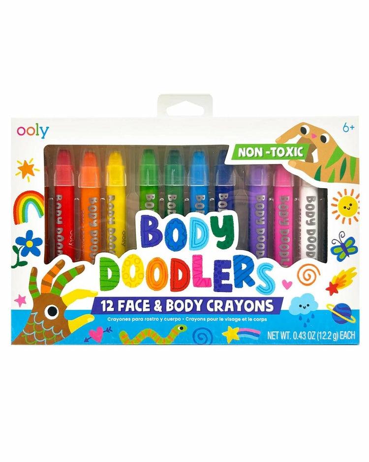 Body Doodlers Face & Body Crayons Set Of 6  |  Arts + Crafts Arts + Crafts Arts + Crafts