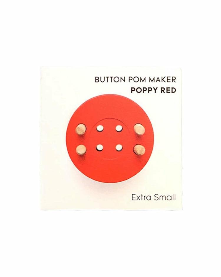 Button  In Poppy Red  |  Arts + Crafts Arts + Crafts Arts + Crafts