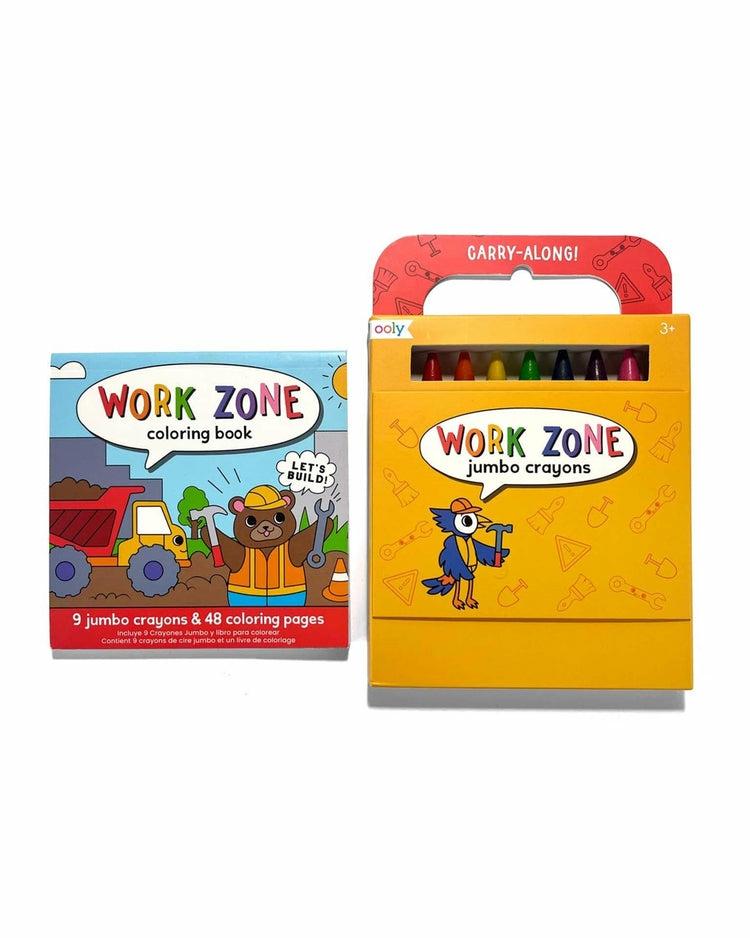 Carry Along! Coloring Book + Crayon Set Work Zone  |  Arts + Crafts Arts + Crafts Arts + Crafts