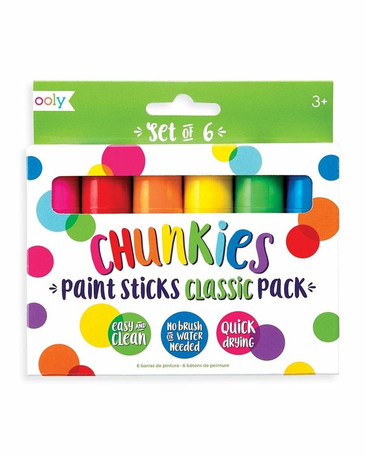 Chunkies Paint Sticks Classic 6 Pack  |  Arts + Crafts Arts + Crafts Arts + Crafts