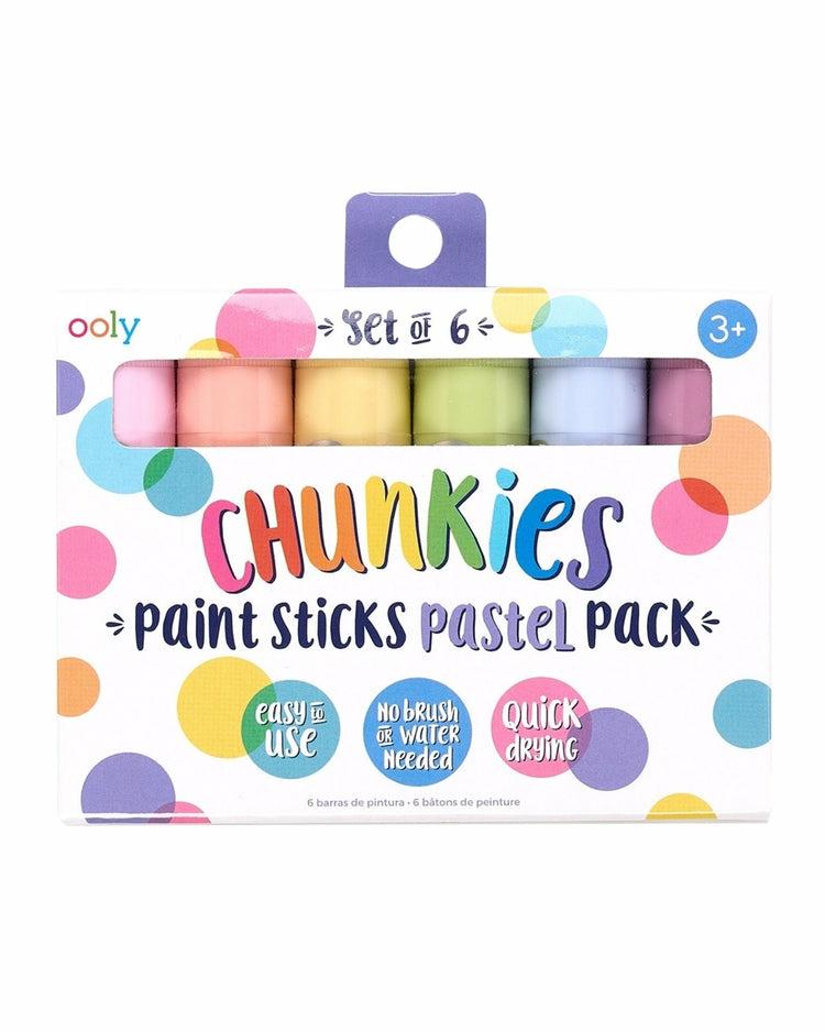 Chunkies Paint Sticks Pastel 6 Pack  |  Arts + Crafts Arts + Crafts Arts + Crafts