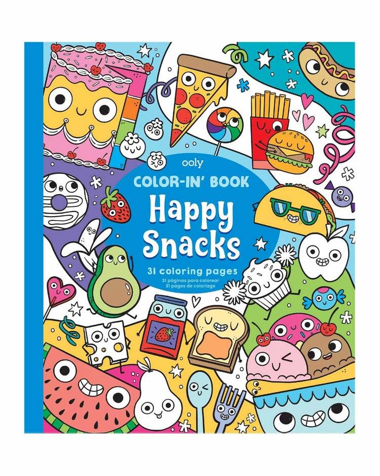 Color-In’ Book Coloring Book Happy Snacks  |  Arts + Crafts Arts + Crafts Arts + Crafts