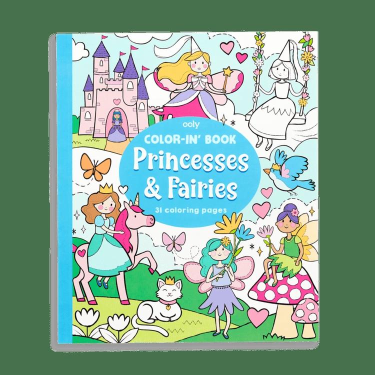 Color-In’ Book: Princesses And Fairies  |  Arts + Crafts Arts + Crafts Arts + Crafts