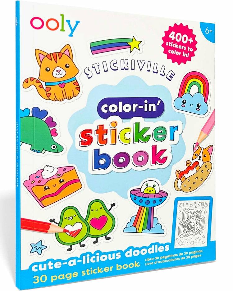 Color-In’ Sticker Book: Cute-A-Licious  |  Arts + Crafts Arts + Crafts Arts + Crafts