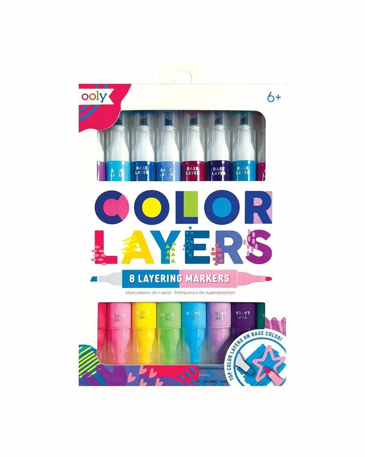 Color Layers Double Ended Layering Markers – Set Of 8  |  Arts + Crafts Arts + Crafts Arts + Crafts