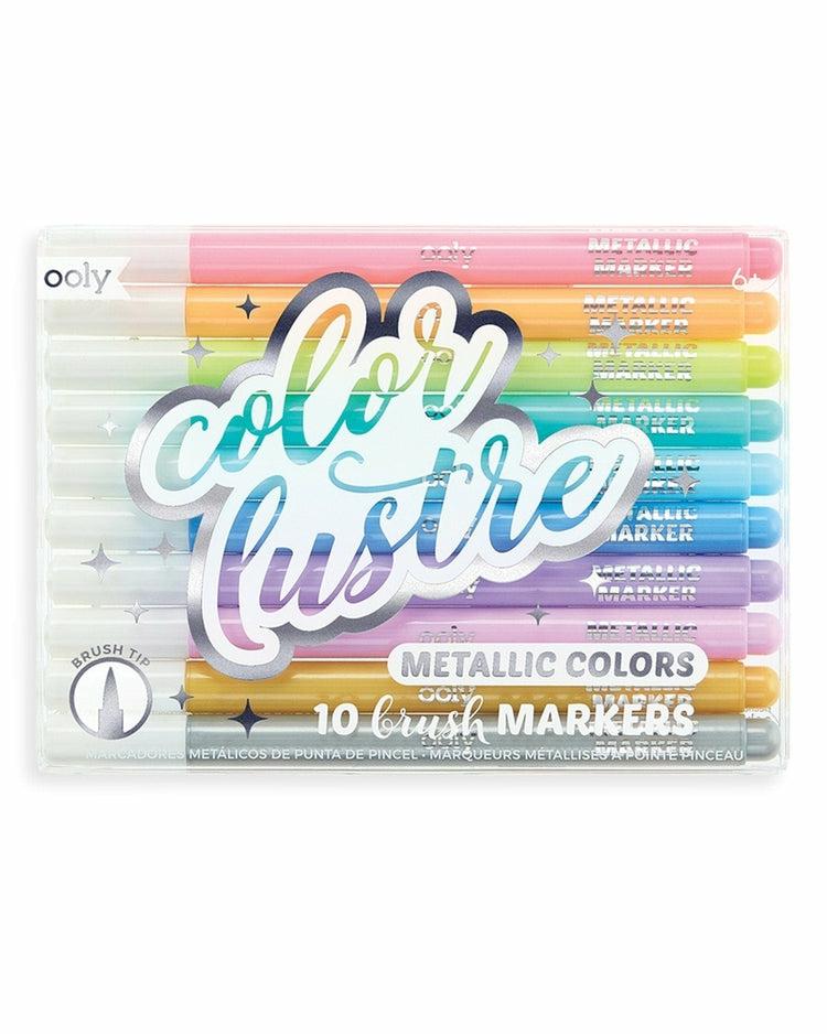 Color Lustre Metallic Brush Markers  |  Arts + Crafts Arts + Crafts Arts + Crafts