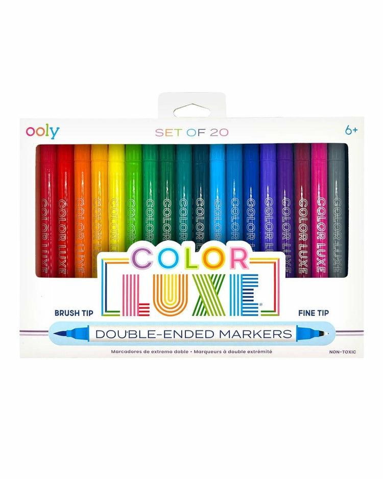 Color Luxe Double-Ended Markers Set Of 20  |  Arts + Crafts Arts + Crafts Arts + Crafts