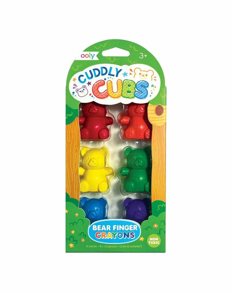 Cuddly Cubs Bear Finger Crayons – Set Of 6  |  Arts + Crafts Arts + Crafts Arts + Crafts