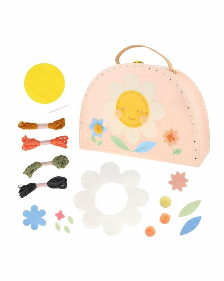 Flower Embroidery Suitcase  |  Arts + Crafts Arts + Crafts Arts + Crafts