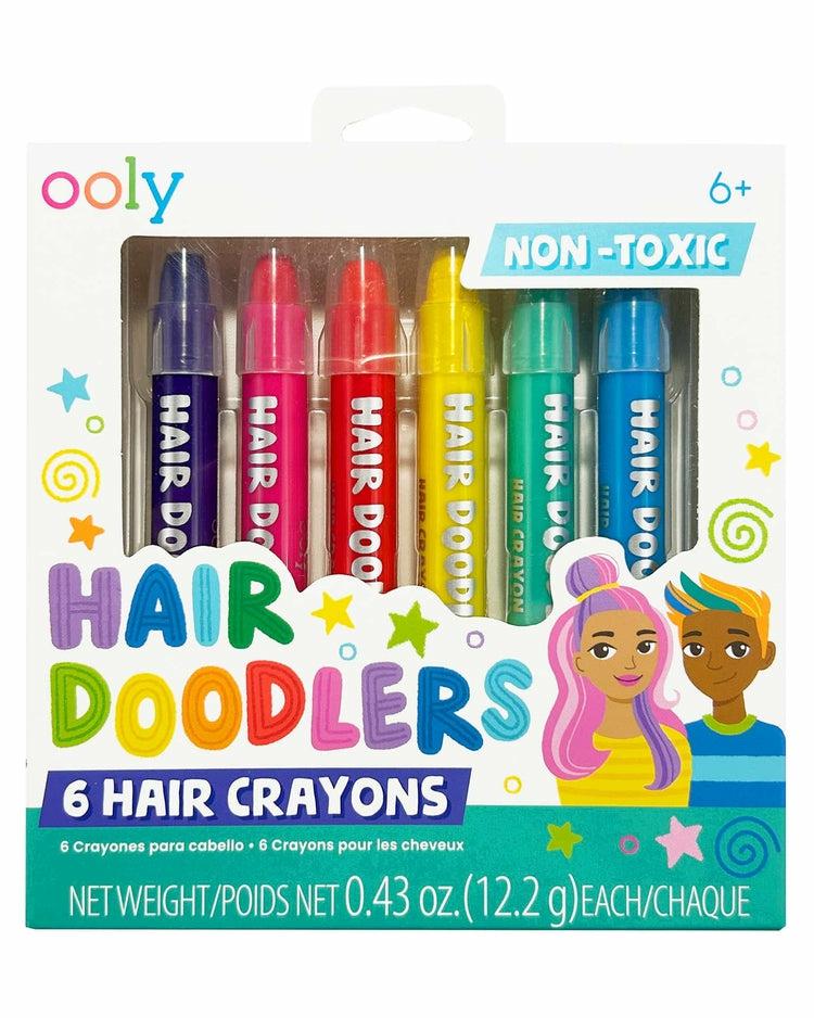 Hair Doodlers Hair Crayons Set Of 6  |  Arts + Crafts Arts + Crafts Arts + Crafts