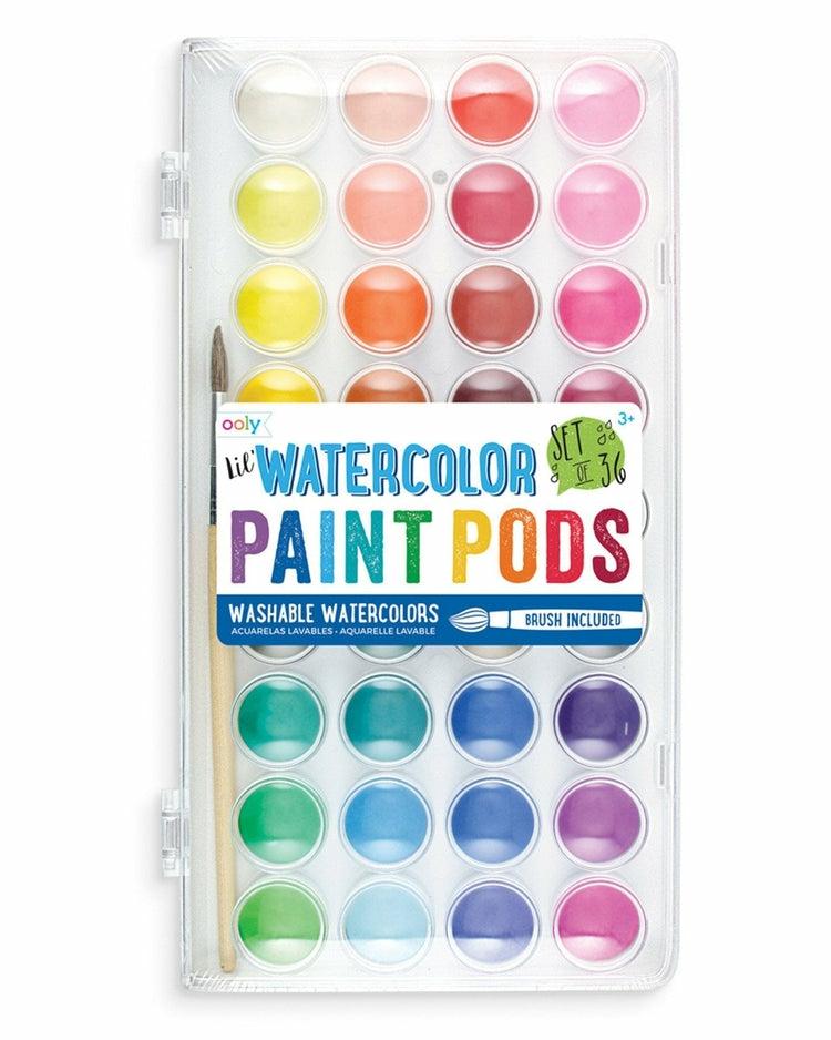 Lil’ Watercolor Paint Pods + Brush  |  Arts + Crafts Arts + Crafts Arts + Crafts