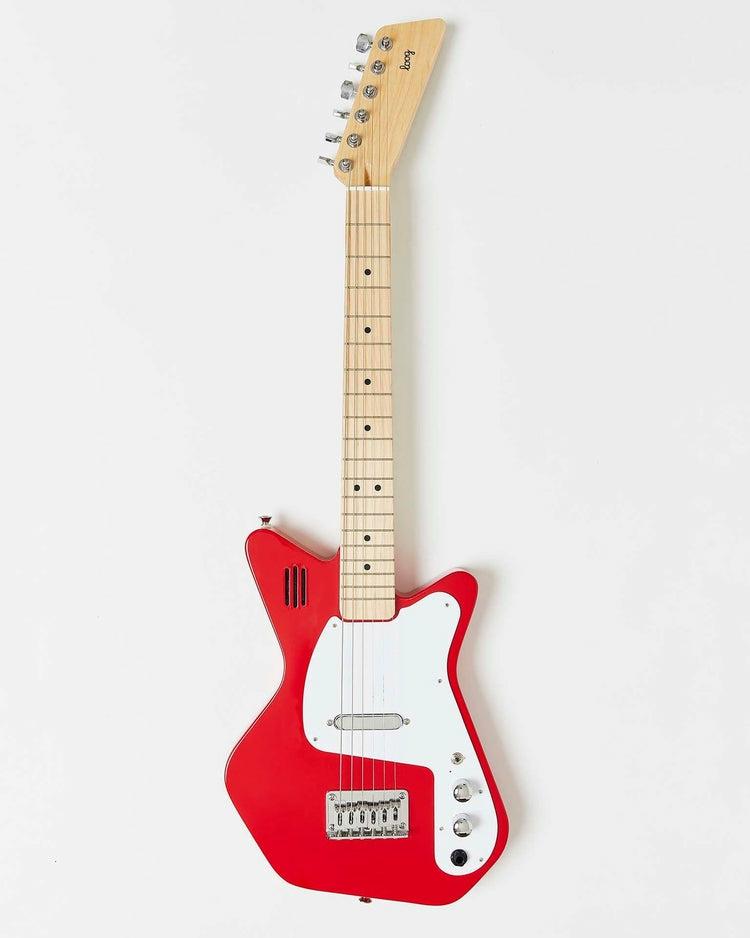 Loog Pro Vi Electric With Built-In Amp In Red  |  Music Music Music