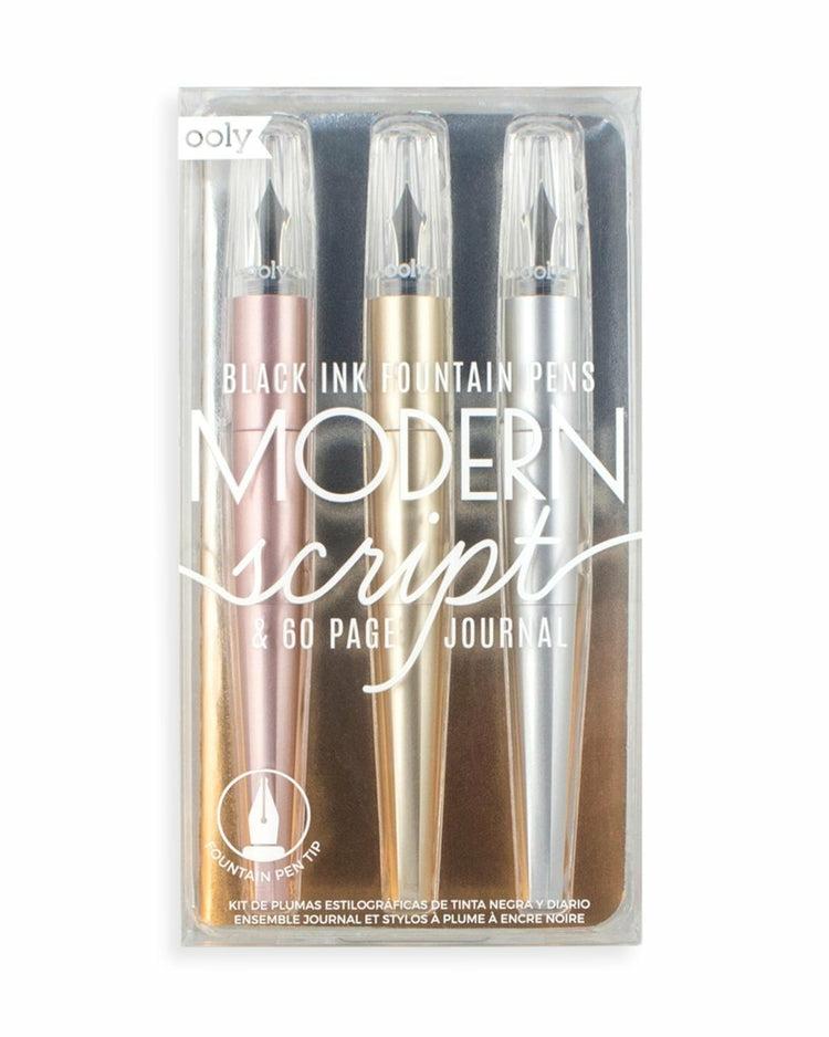 Modern Script Fountain Pens + Journal  |  Arts + Crafts Arts + Crafts Arts + Crafts