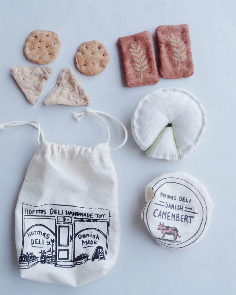 Norma Deli Camembert + Crackers Soft Toy Set  |  Kitchen Kitchen Kitchen