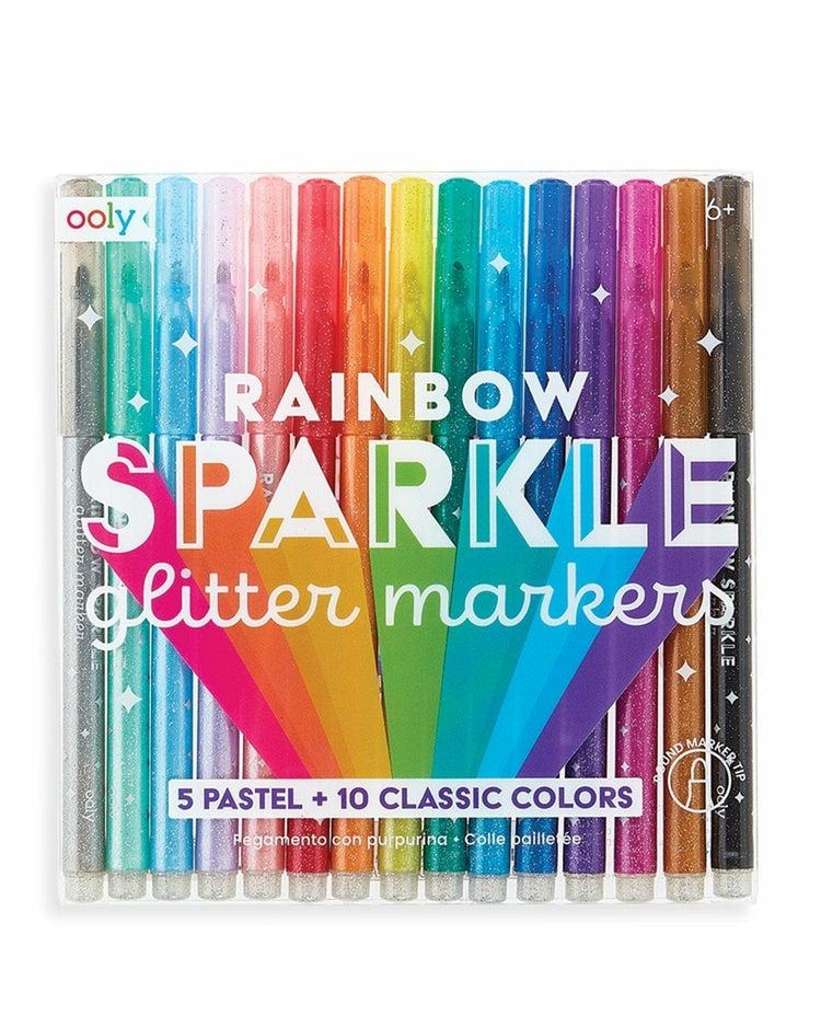 Rainbow Sparkle Glitter Markers  |  Arts + Crafts Arts + Crafts Arts + Crafts