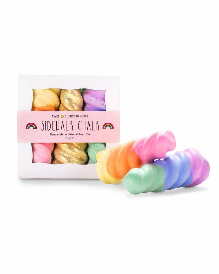 Rainbow Unicorn Horns Sidewalk Chalk Set  |  Arts + Crafts Arts + Crafts Arts + Crafts