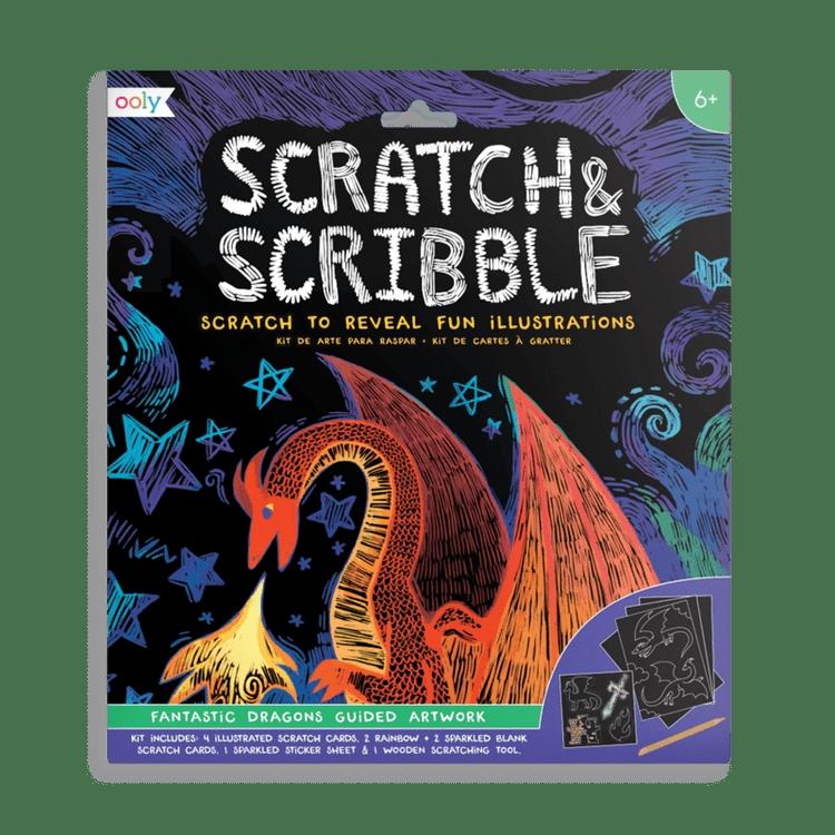 Scratch & Scribble – Fantastic Dragons – 10 Piece Set  |  Arts + Crafts Arts + Crafts Arts + Crafts