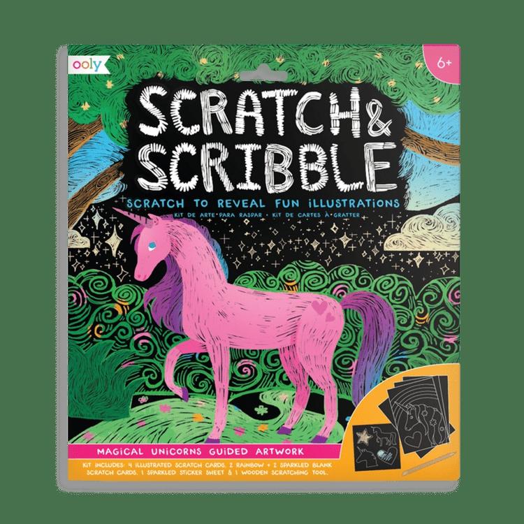 Scratch & Scribble – Magical Unicorns – 10 Piece Set  |  Arts + Crafts Arts + Crafts Arts + Crafts