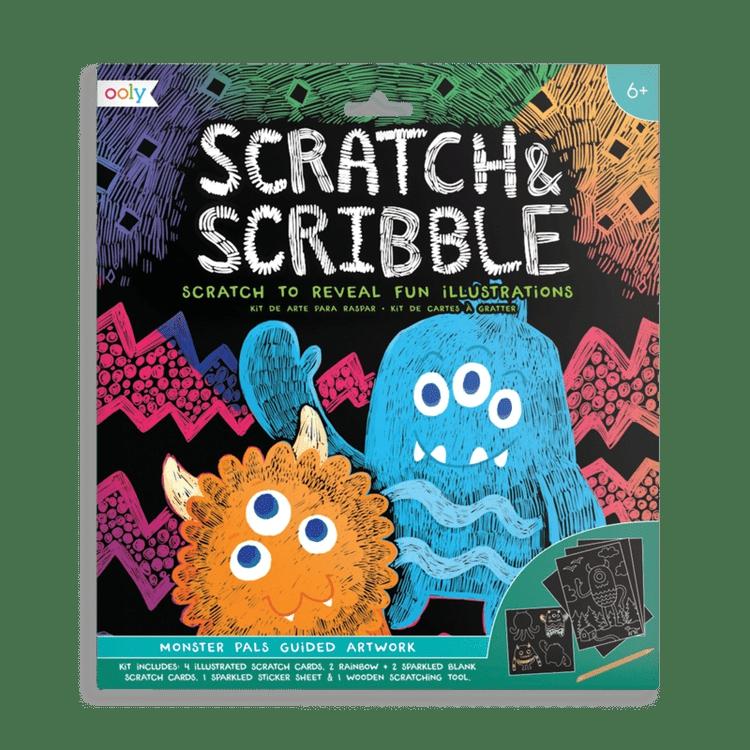 Scratch & Scribble – Monster Pals – 10 Piece Set  |  Arts + Crafts Arts + Crafts Arts + Crafts