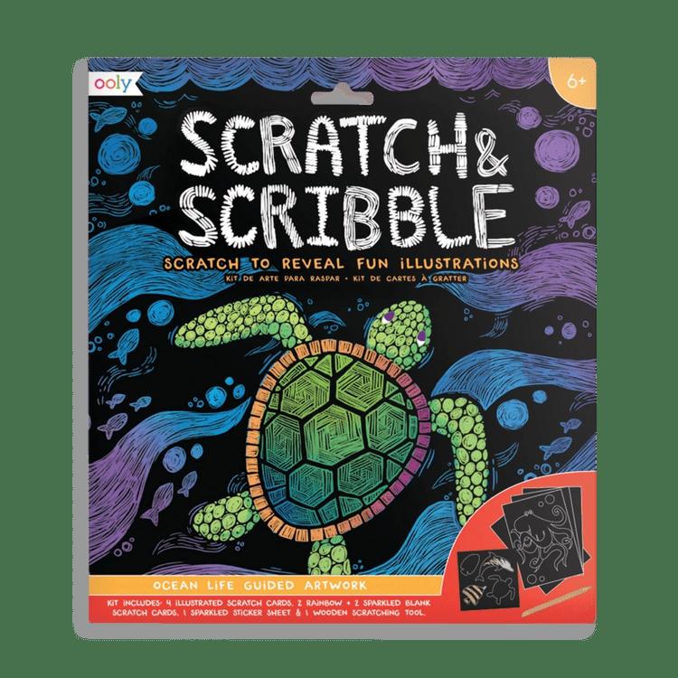 Scratch & Scribble – Ocean Life – 10 Piece Set  |  Arts + Crafts Arts + Crafts Arts + Crafts