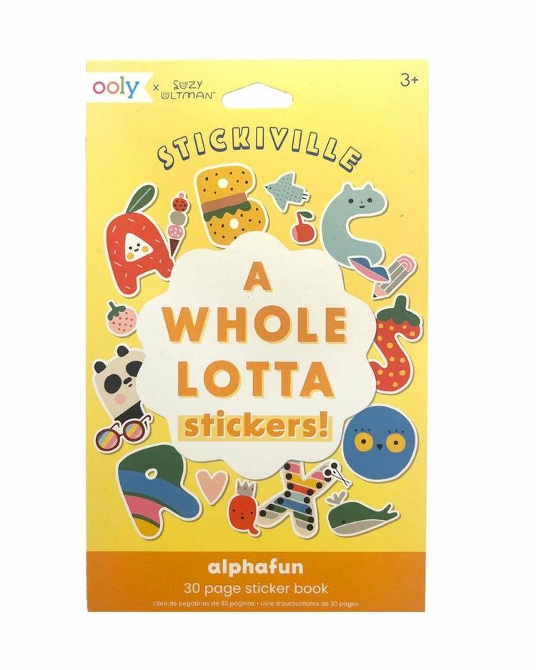 Stickiville X Suzy Ultman: A Whole Lotta Stickers! Alpha-Fun Sticker Book  |  Arts + Crafts Arts + Crafts Arts + Crafts