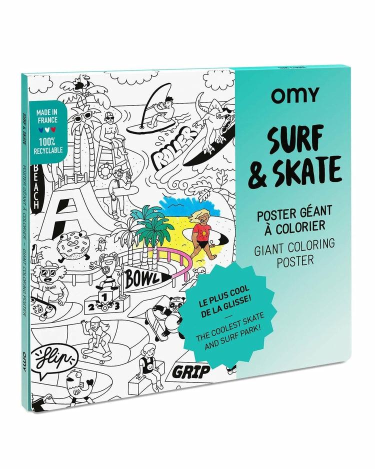 Surf + Skate Giant Coloring Poster  |  Arts + Crafts Arts + Crafts Arts + Crafts