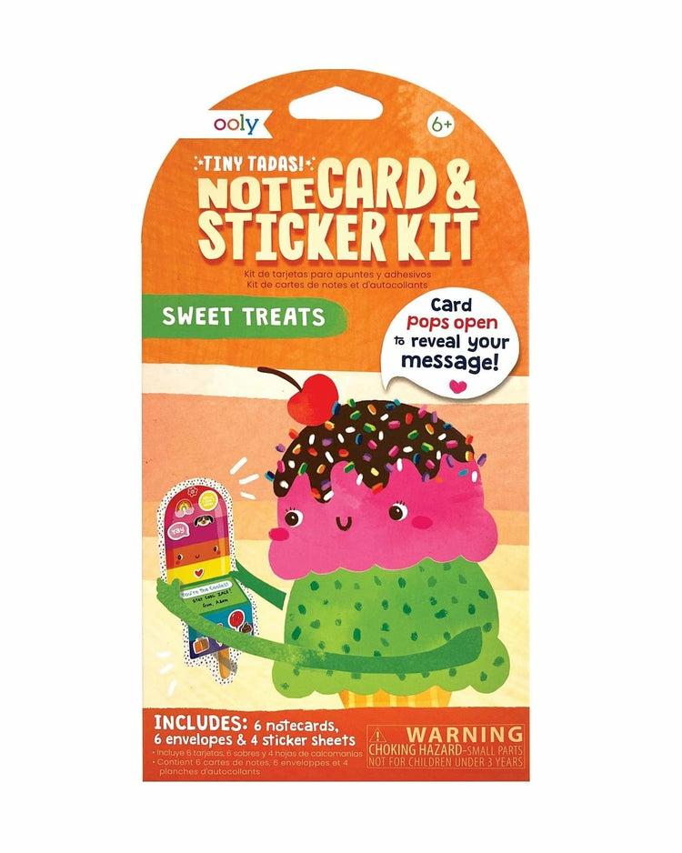 Tiny Tadas Notecard & Sticker Kit – Sweet Treats  |  Arts + Crafts Arts + Crafts Arts + Crafts