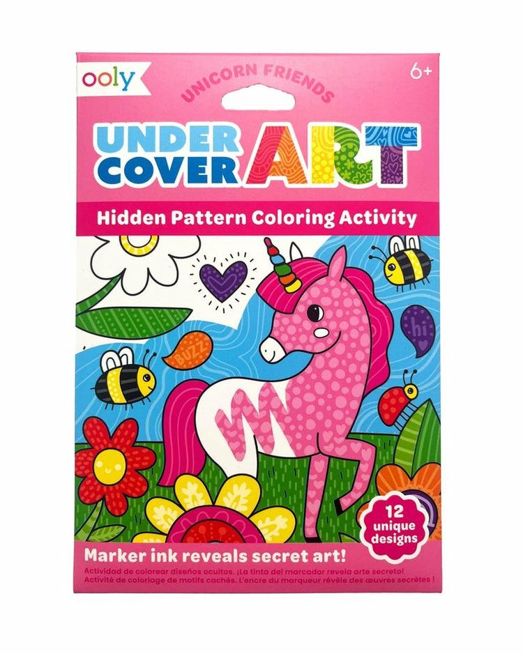 Undercover Art Hidden Pattern Coloring Activity Art Cards Unicorn Friends  |  Arts + Crafts Arts + Crafts Arts + Crafts