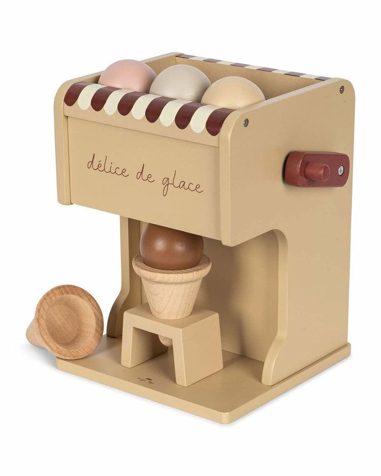 Wooden Ice Cream Maker In Beige  |  Kitchen Kitchen Kitchen