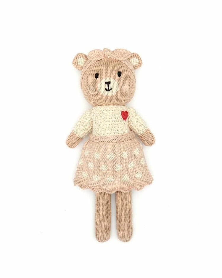 Small Emma The Bear In Shell Pink  |  Stuffed Animals Stuffed Animals Stuffed Animals